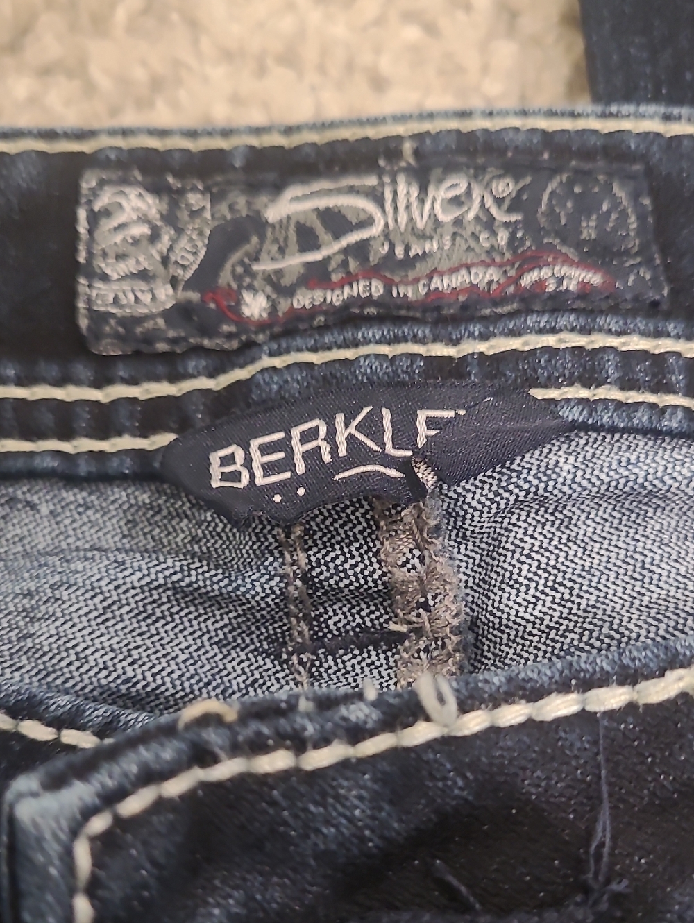 BKE Dark Indigo Jeans with Contrast Stitching